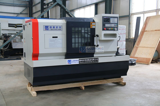 Máquina horizontal del CNC del torno de la cama plana CK6140 CK6150