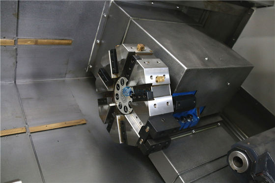 El CNC que trabajaba a máquina el torno inclinado del CNC de la cama modificó el torno para requisitos particulares de torneado TCK520