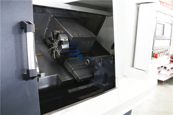 El CNC que trabajaba a máquina el torno inclinado del CNC de la cama modificó el torno para requisitos particulares de torneado TCK520