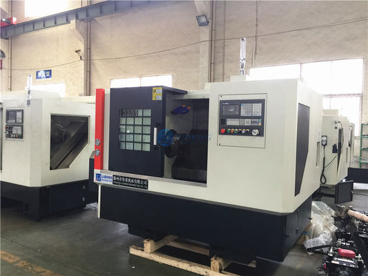 Máquina del torno del CNC del CNC SCK46 de Torno con el alimentador de la barra