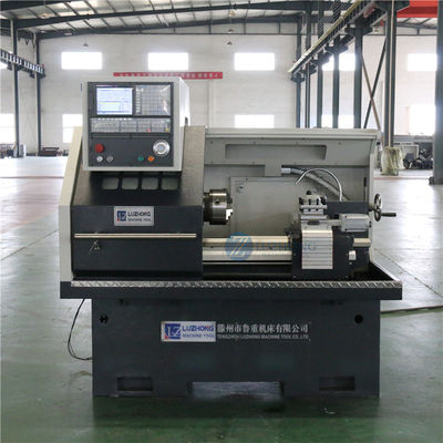 metal de torneado del CNC del pequeño torno educativo del torno CQK6136 del CNC de la tabla