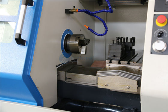 mini máquina de torneado horizontal del torno del metal del CNC del torno H46 del CNC pequeña
