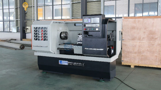 El torno Mini Cnc Lathe For Alloy del metal del CNC CK6140 rueda