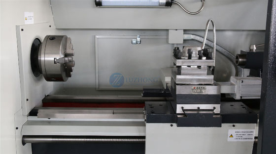 El torno Mini Cnc Lathe For Alloy del metal del CNC CK6140 rueda