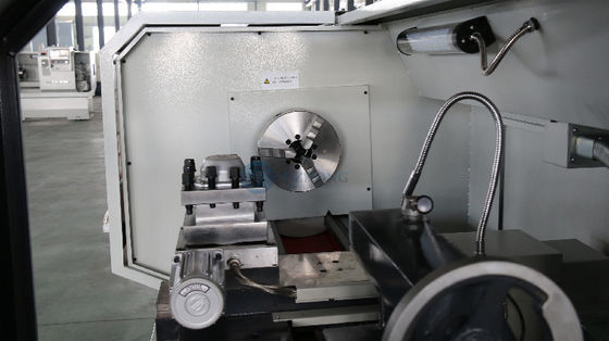 El torno Mini Cnc Lathe For Alloy del metal del CNC CK6140 rueda