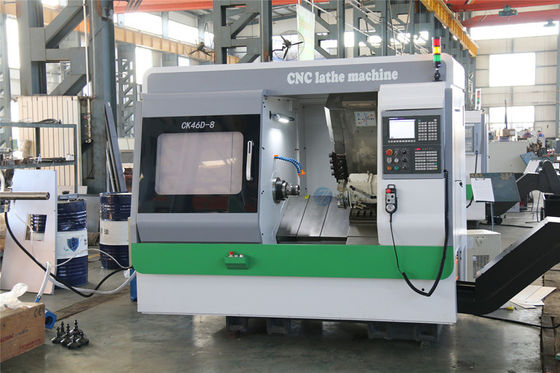 Centro de torneado de CK46D-8 4 AXIS con máquina del torno del CNC de la cama de la inclinación del eje de Y AXIS y de C