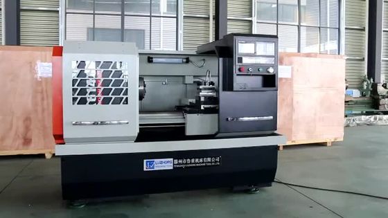El torno Mini Cnc Lathe For Alloy del metal del CNC CK6140 rueda